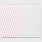 Glanzend Inpakpapier Roze & Witte Streep (Vlak)