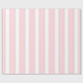 Glanzend Inpakpapier Roze & Witte Streep (Vlak)