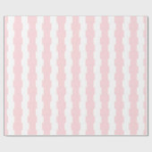 Glanzend Inpakpapier Roze & Witte Streep (Vlak)