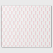 Glanzend Inpakpapier Roze & Witte Streep (Vlak)