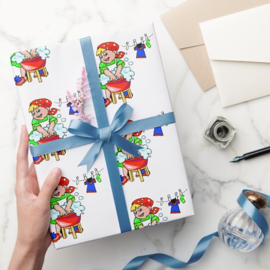 Glanzend Inpakpapier Schoonmaak Dames Diensten (Geschenken)