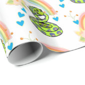 Glanzend inpakpapier Snake Rainbow (Rol Hoek)
