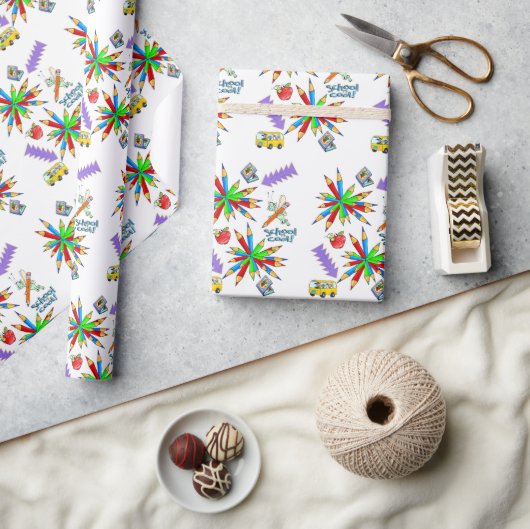 Glanzend inpakpapier Terug naar school is Cool (Crafts)