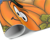 Glanzend inpakpapier, Thanksgiving Turkije Cadeaupapier (Rol Hoek)