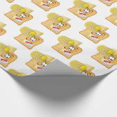 Glanzend inpakpapier, toast boter cadeaupapier (Hoek)