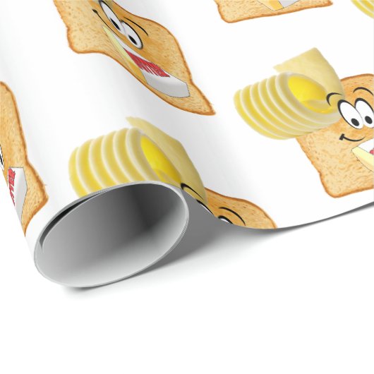 Glanzend inpakpapier, toast boter cadeaupapier (Rol Hoek)