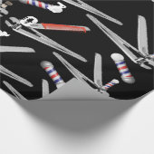 Glanzend inpakpapier, toekomstige kapper paal tond cadeaupapier (Hoek)