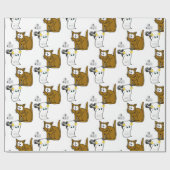 Glanzend inpakpapier, toiletpapier kat cadeaupapier (Vlak)