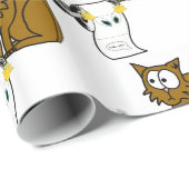 Glanzend inpakpapier, toiletpapier kat cadeaupapier (Rol Hoek)