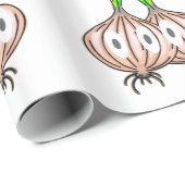 Glanzend inpakpapier uien knoflook soep chef (Rol Hoek)