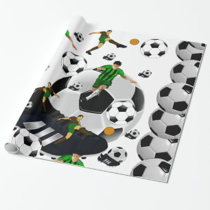 Glanzend Inpakpapier Voetbal