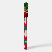 Glanzend kersen- en bloemenpatroon Case-Mate iPhone case (Achterkant / Rechts)