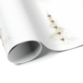 Glanzend kerstboom inpakpapier  (Rol Hoek)