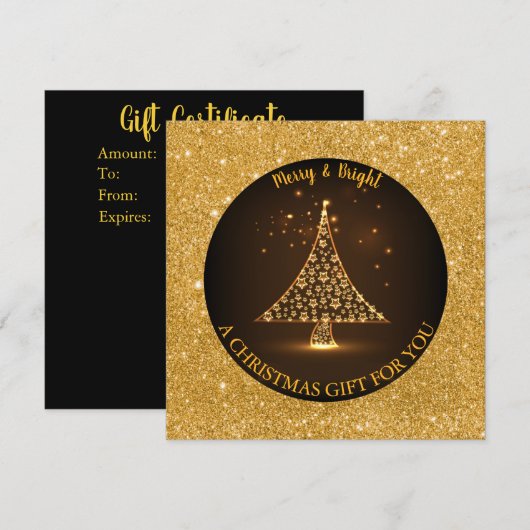 Glanzend kerstboomgaard (Voorkant / Achterkant)