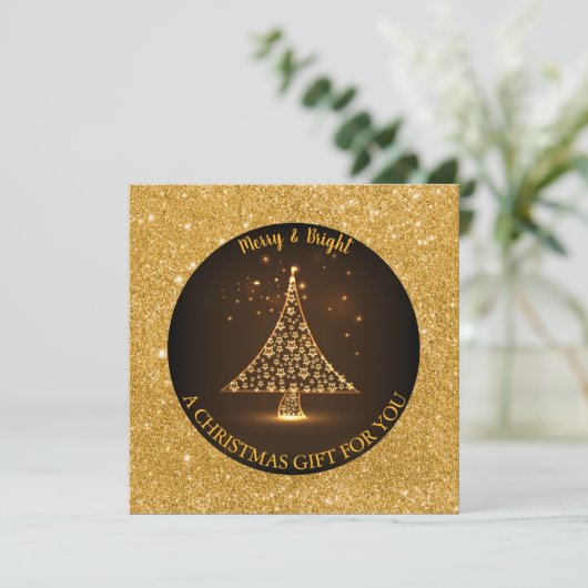 Glanzend kerstboomgaard (Staand voorkant)