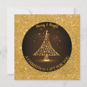 Glanzend kerstboomgaard (Voorkant)