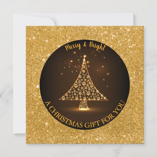 Glanzend kerstboomgaard (Voorkant)