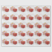 Glanzend kerstcadeaudesign met cadeautjes cadeaupapier (Vlak)