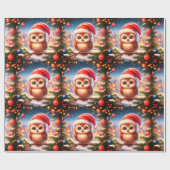 Glanzend kerstcadeaupapier cadeaupapier (Vlak)