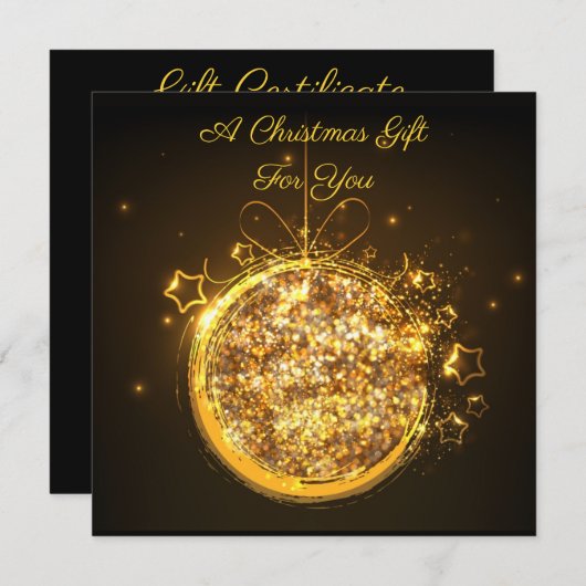 Glanzend kerstlampje (Voorkant / Achterkant)