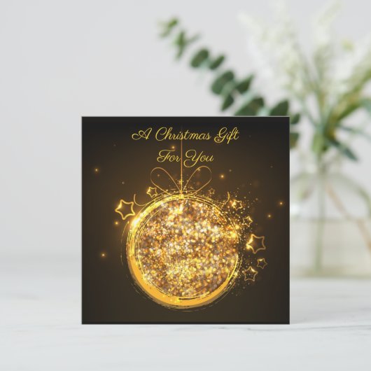 Glanzend kerstlampje (Staand voorkant)