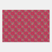 Glanzend Kinder kerstkaarspatroon Inpakpapier Vel (Voorkant 2)