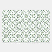 Glanzend Kinder kerstkaarspatroon Inpakpapier Vel (Voorkant)