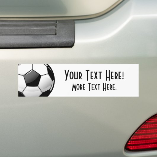 Glanzend Klassiek Voetbal Bumpersticker (Op auto)