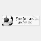 Glanzend Klassiek Voetbal Bumpersticker (Voorkant)