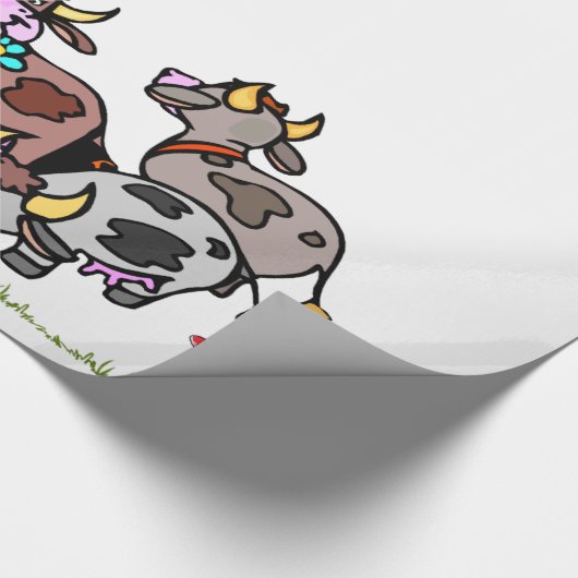 Glanzend Koe papier voor onmiddellijke verpakking  (Hoek)