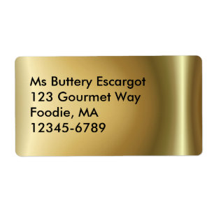 Glanzend koper ~ label