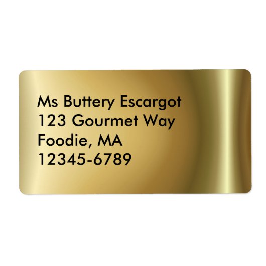 Glanzend koper ~ label (Voorkant)