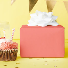 Glanzend koraalachtig verpakkingspapier cadeaupapier