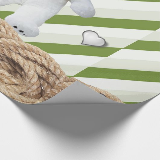 Glanzend kronkelpapier Teddy Bear Rope Cadeaupapier (Hoek)