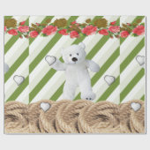 Glanzend kronkelpapier Teddy Bear Rope Cadeaupapier (Vlak)