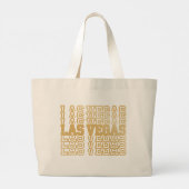 Glanzend Las Vegas vrijgezellenfeest Grote Tote Bag (Achterkant)