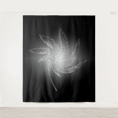 Glanzend maanlicht door een blad...... wandkleed (Voorkant)
