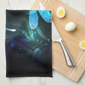 Glanzend meer van de libellen theedoek (Quarter Fold)