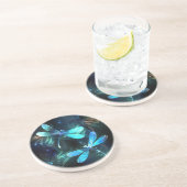 Glanzend meer van de libellen zandsteen onderzetter (Zijkant)