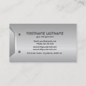 Glanzend Metallic reliëf look Visitekaartje (Achterkant)