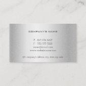 Glanzend Metallic Silver Gold Drips Fancy Visitekaartje (Achterkant)