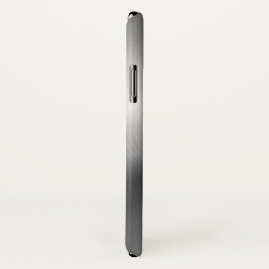 Glanzend metallisch faux roestvrij staal Case-Mate iPhone case (Achterkant / rechts)