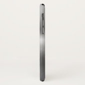 Glanzend metallisch faux roestvrij staal Case-Mate iPhone case (Achterkant/links)