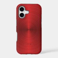 Glanzend Metalrood Design Rvs-Uiterlijk