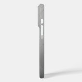 Glanzend Modern Geruit Metaal Zilver Case-Mate iPhone Case (Achterkant / Links)