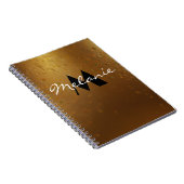 Glanzend Monogram Notitieboek voor Haar (Rechterzijde)