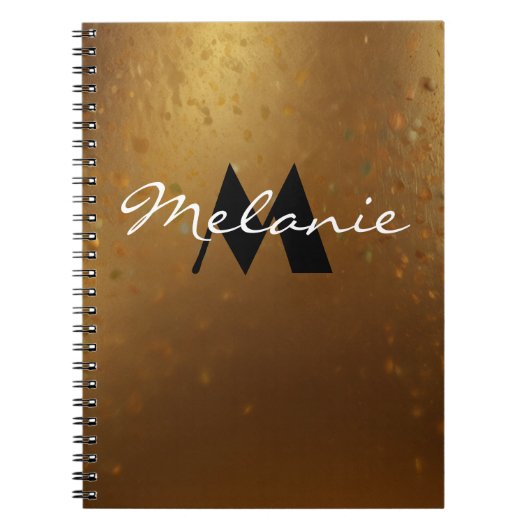 Glanzend Monogram Notitieboek voor Haar (Voorkant)