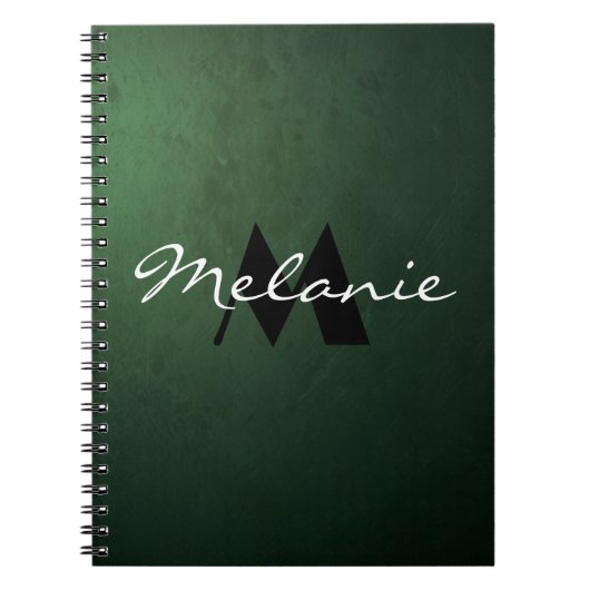 Glanzend Monogram Notitieboek voor Haar (Voorkant)