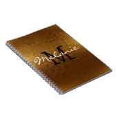 Glanzend Monogram Notitieboek voor Haar (Rechterzijde)