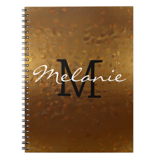 Glanzend Monogram Notitieboek voor Haar (Voorkant)